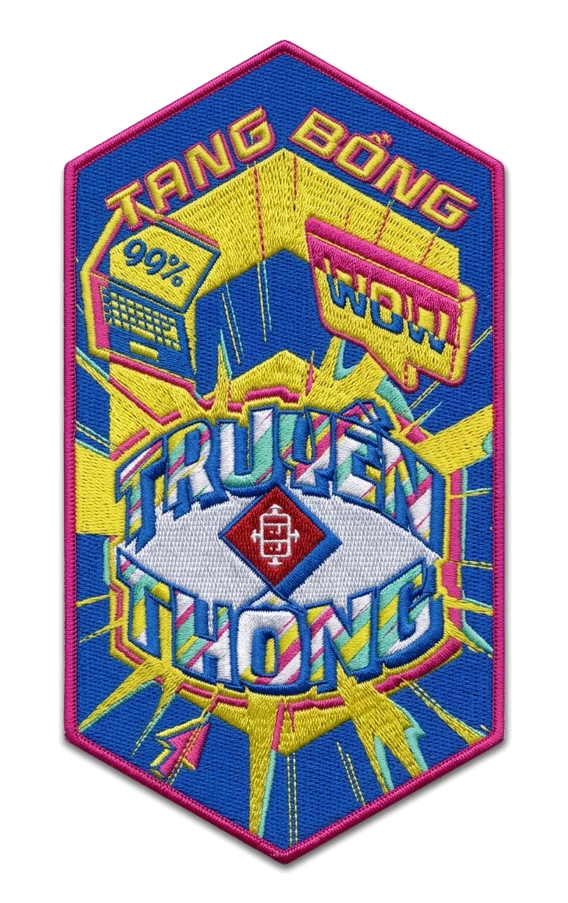 Huy hiệu thêu — bản gốc của logo hưởng ứng